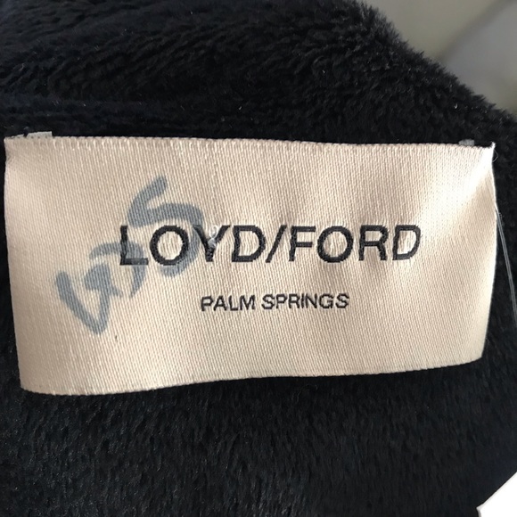 Loyd/Ford Leopard Print Open Front Fur Coat Robe UNISEX - Picture 9 of 9